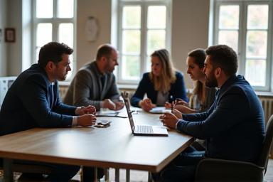 Team von Switzerland arbeitet gemeinsam